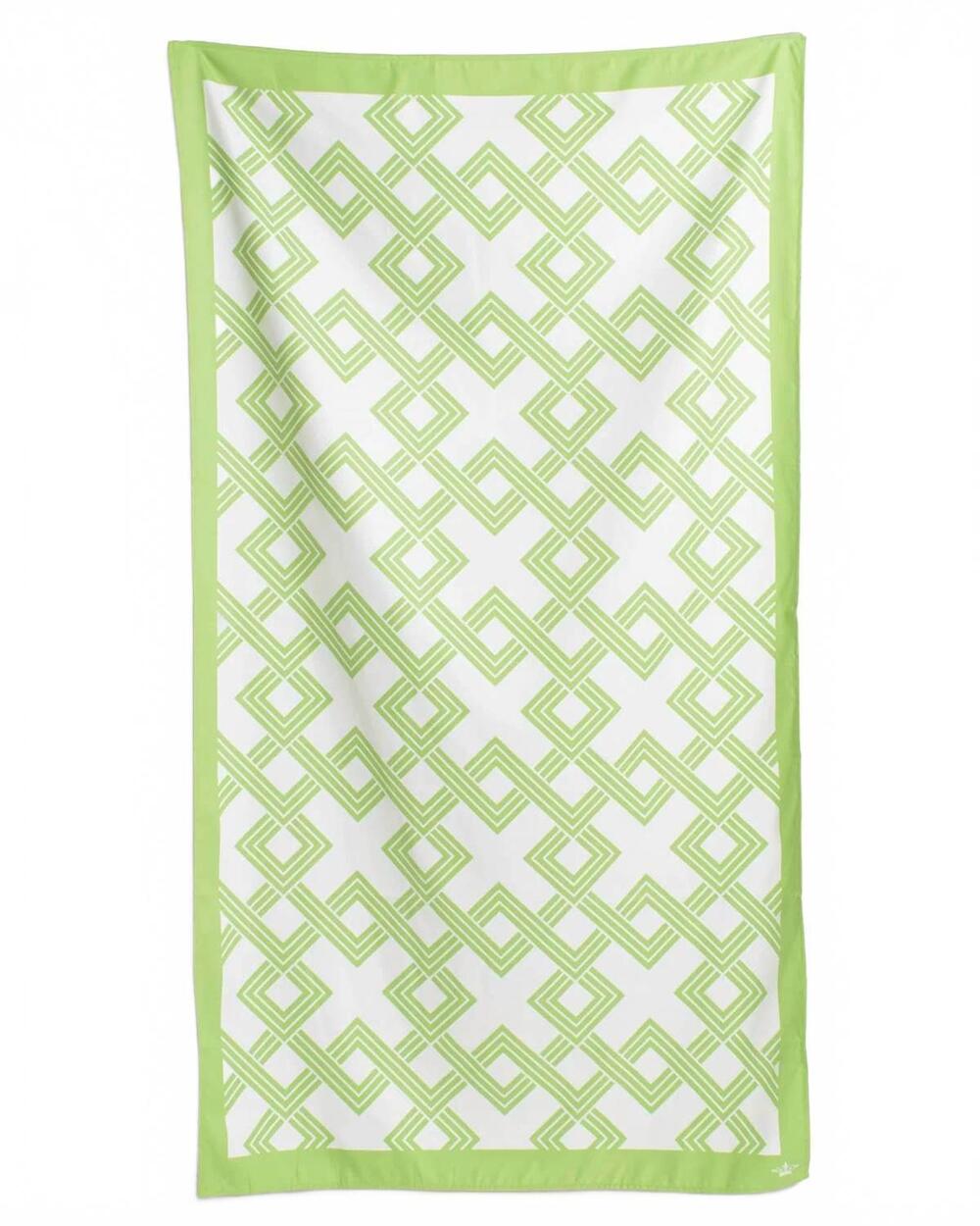 NEW THE ROYAL STANDARD savannah giant beach towel in green/white